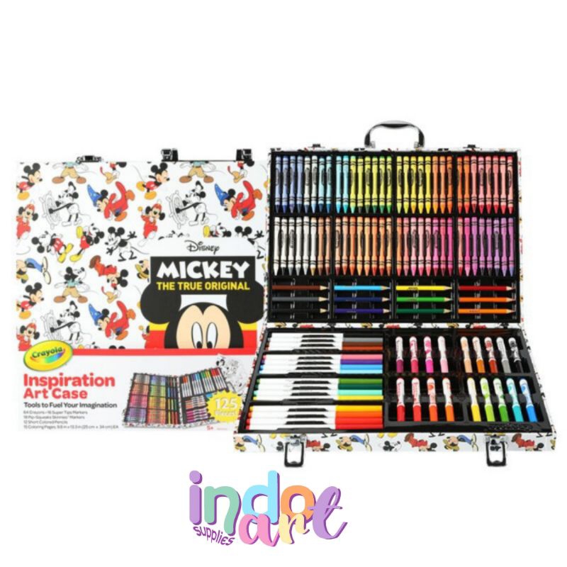 

(IAS) Crayola Inspiration Art Case Coloring Mickey Mouse Disney 125pieces | Set Mewarnai Anak