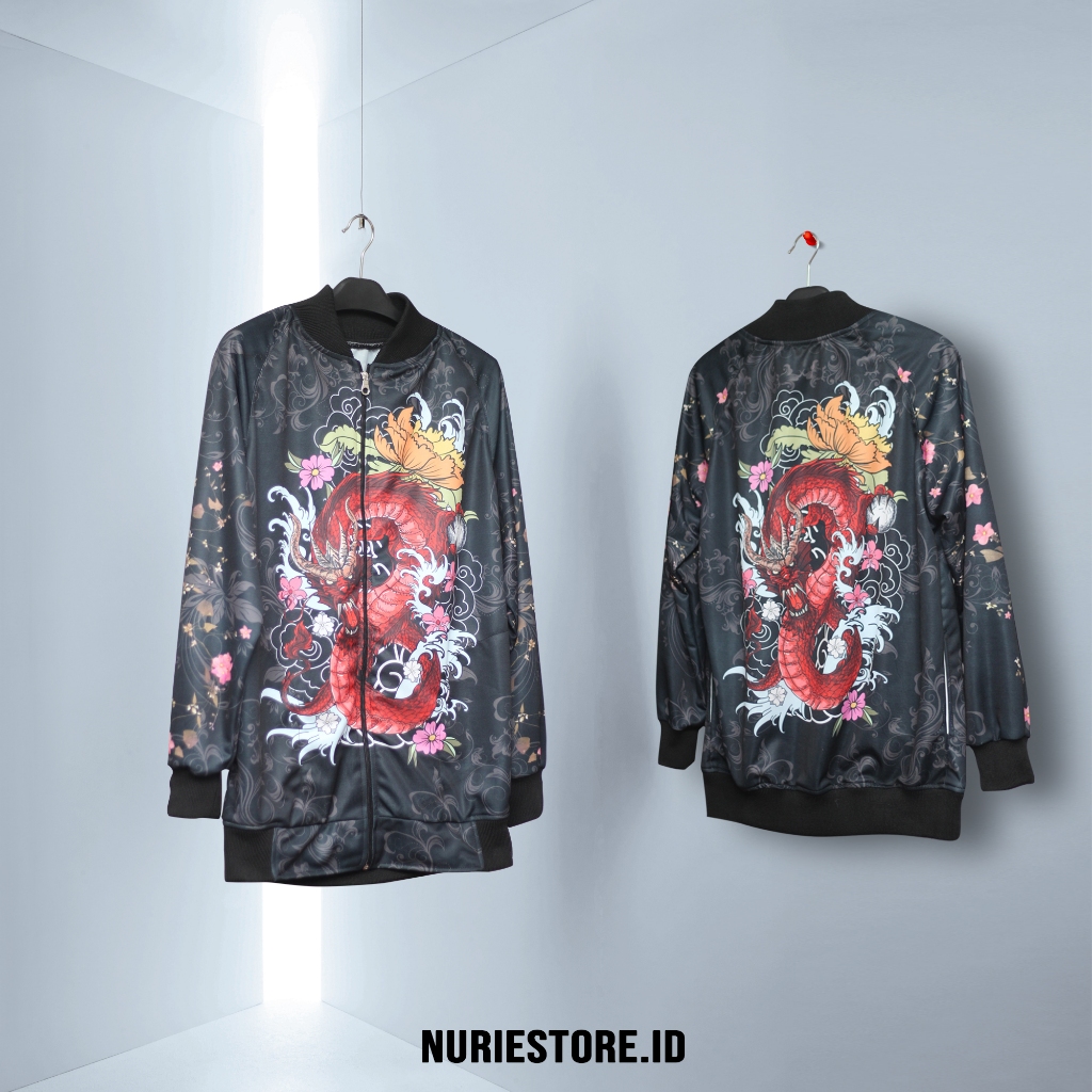 JAKET SUKAJAN GOLDEN DRAGON JAKET SUKAJAN NAGA MERAH EMAS