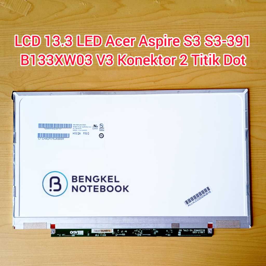 LCD 13.3” LED Acer Aspire S3 S3-391 S3-951 MS2346 B133XW03 V3 B133XTF01.1 B133XTF01 1366x768 HD