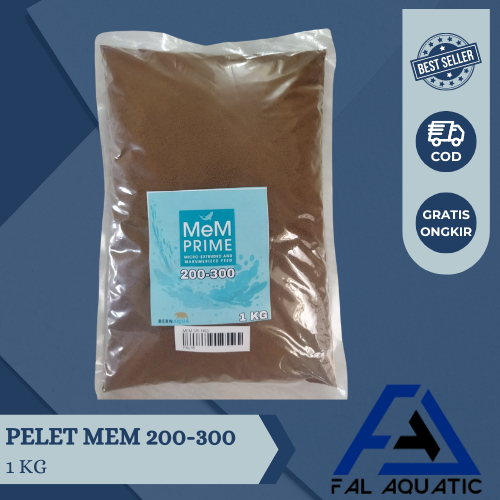 Pelet Mem 200-300 Mikron 1 KG / Pelet Ikan 2/3 / Mem Prime