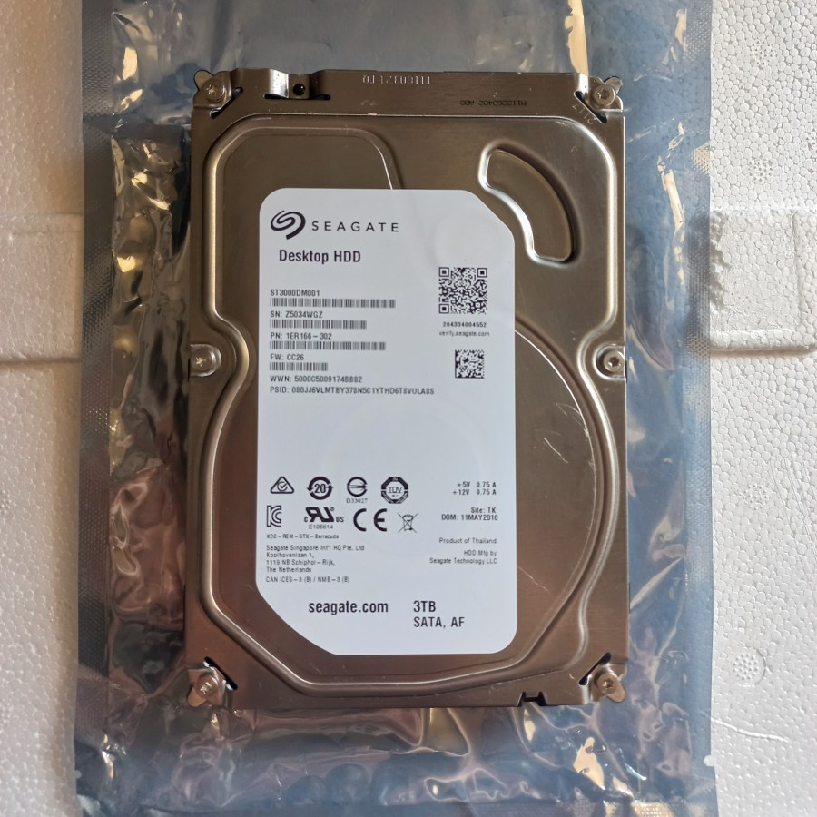 Harddisk 3,5" Seagate Desktop 1TB 3TB