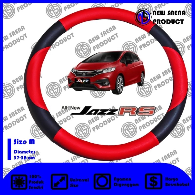 Sarung Stir Mobil Honda Jazz, Cover Stir Honda Jazz, Size M
