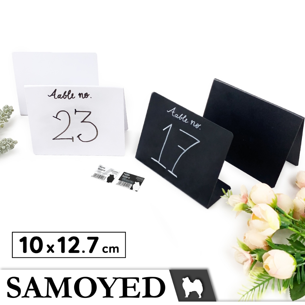 

SAMOYED NTBD-UC13 Papan Tulis Meja Kecil / Mini Serba Guna / Label Produk / Harga / Menu / Nomor Meja / Price Tag / Display / Reserved / Note Board / Blackboard / Whiteboard