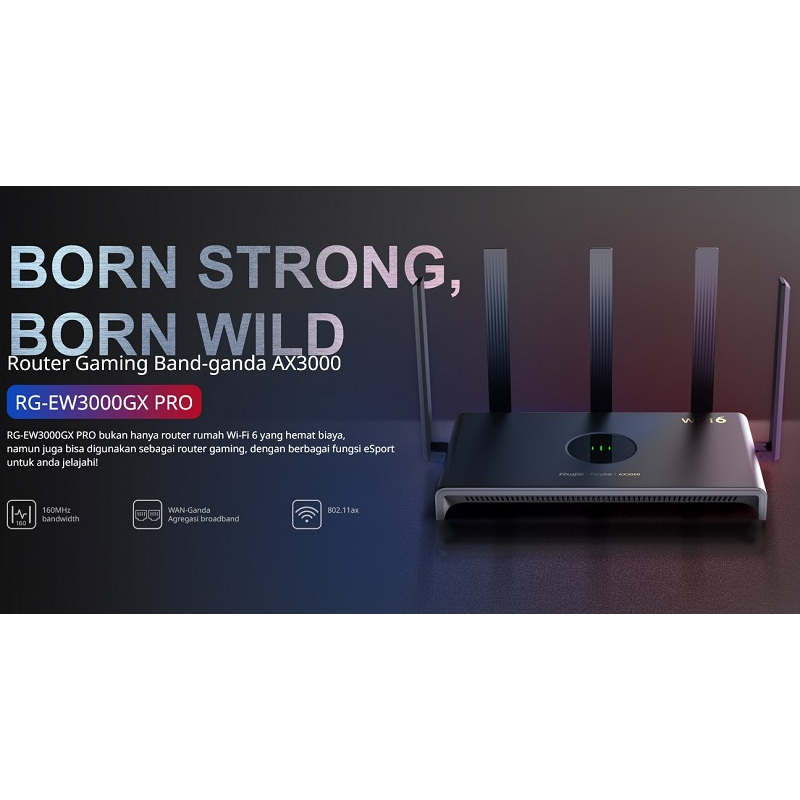 RG EW3000GX PRO Ruijie EW3000GX PRO AX3000 WiFi6 Dualband Gigabit Gaming Router Ruijie RG EW3000GX P