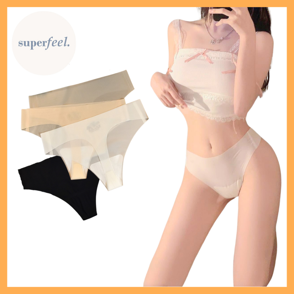 SFL CELANA DALAM THONG SEXY TRANSPARAN KOLOR WANITA CD SEKSI WANITA PEREMPUAN REMAJA DEWASA SEAMLESS