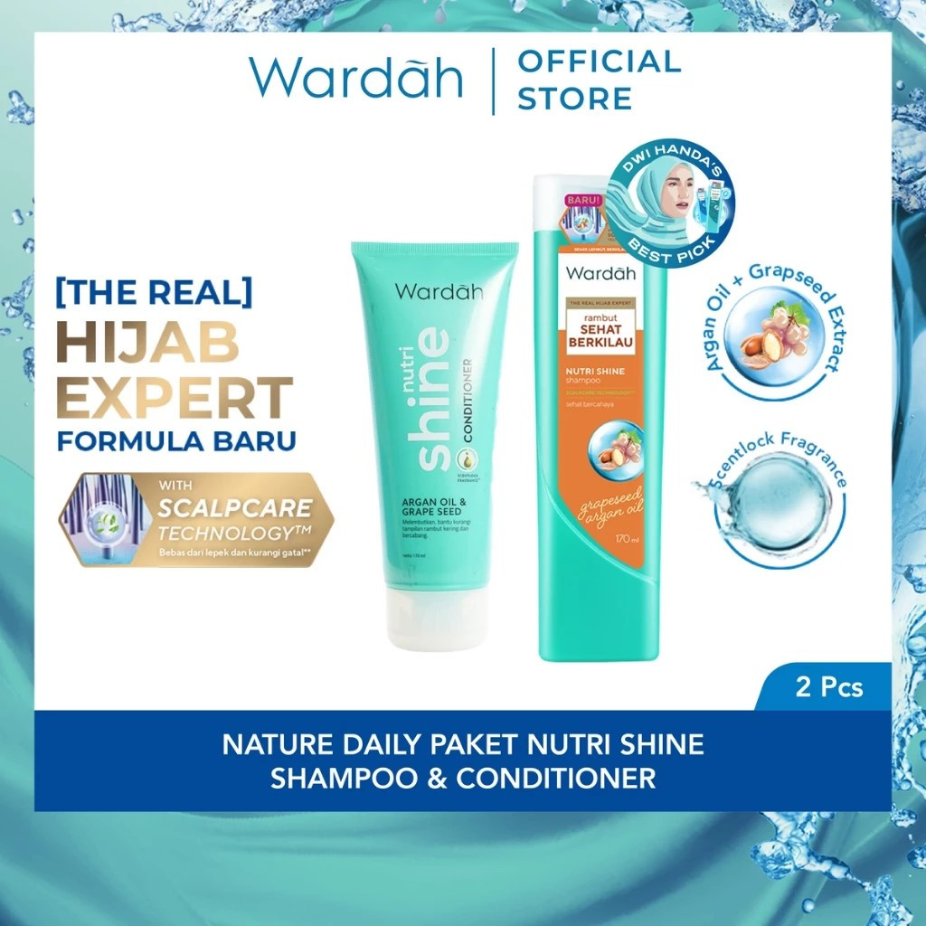 Wardah Paket Bundling / Satuan - Shampoo & Conditioner 170 ml