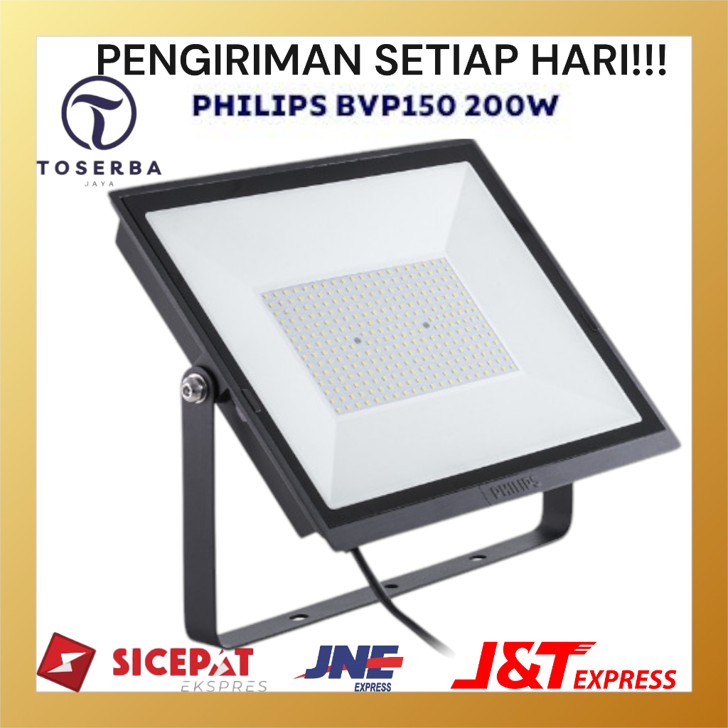 PHILIPS LED FLOOD LIGHT BVP150 PSU 200W - LAMPU SOROT PHILIPS BVP 150 200WATT GARANSI RESMI