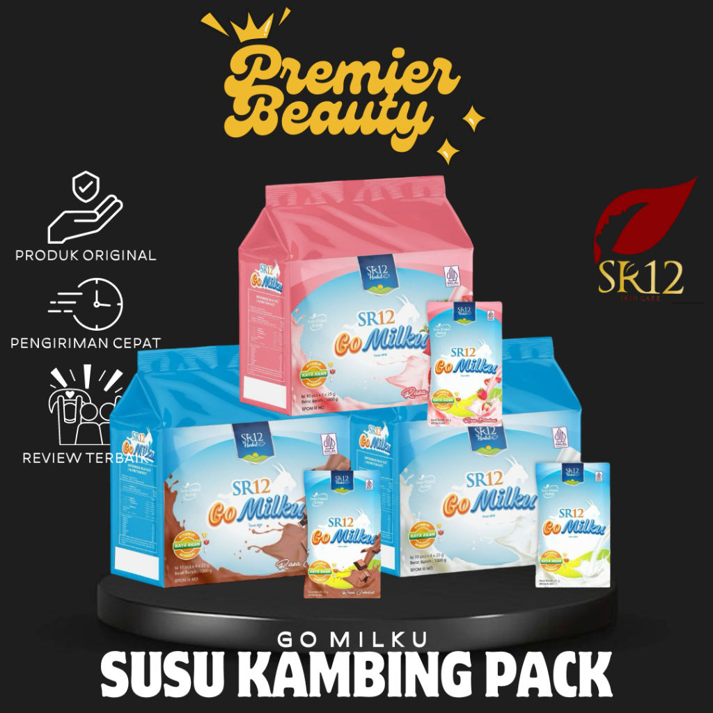 

SR12 Gomilku Saset Susu Kambing Etawa 1 Pack Isi 40 Saset