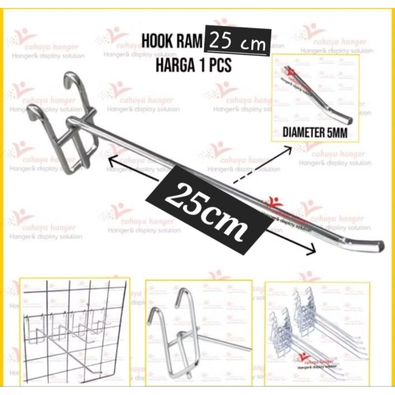 Cantolan ram Besi Gantungan Assesoris Hp Stainless 25Cm