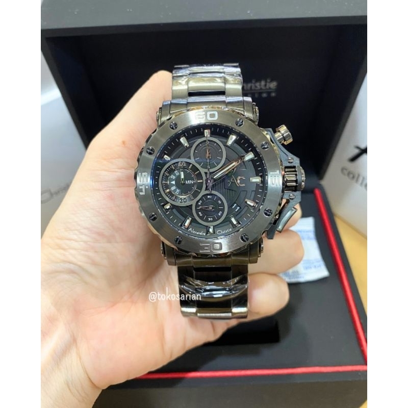 Alexandre Christie AC Collection 9205 MC Rantai Stainless Steel Untuk Pria Terbaru