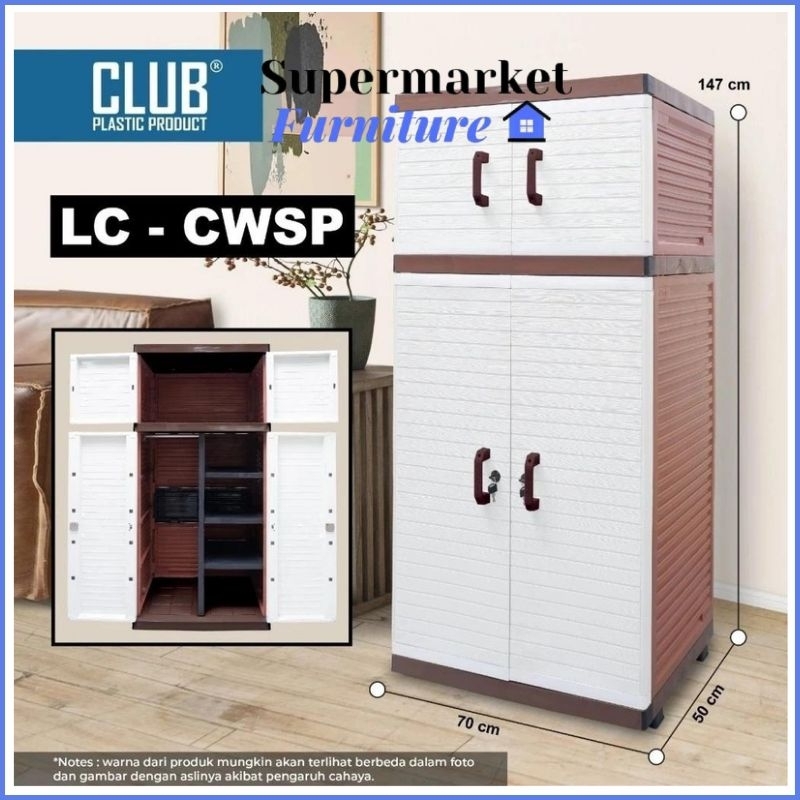 CARGO-LEMARI PLASTIK LC GANTUNG CLUB POLOS /CLUB GANTUNG POLOS MURAH