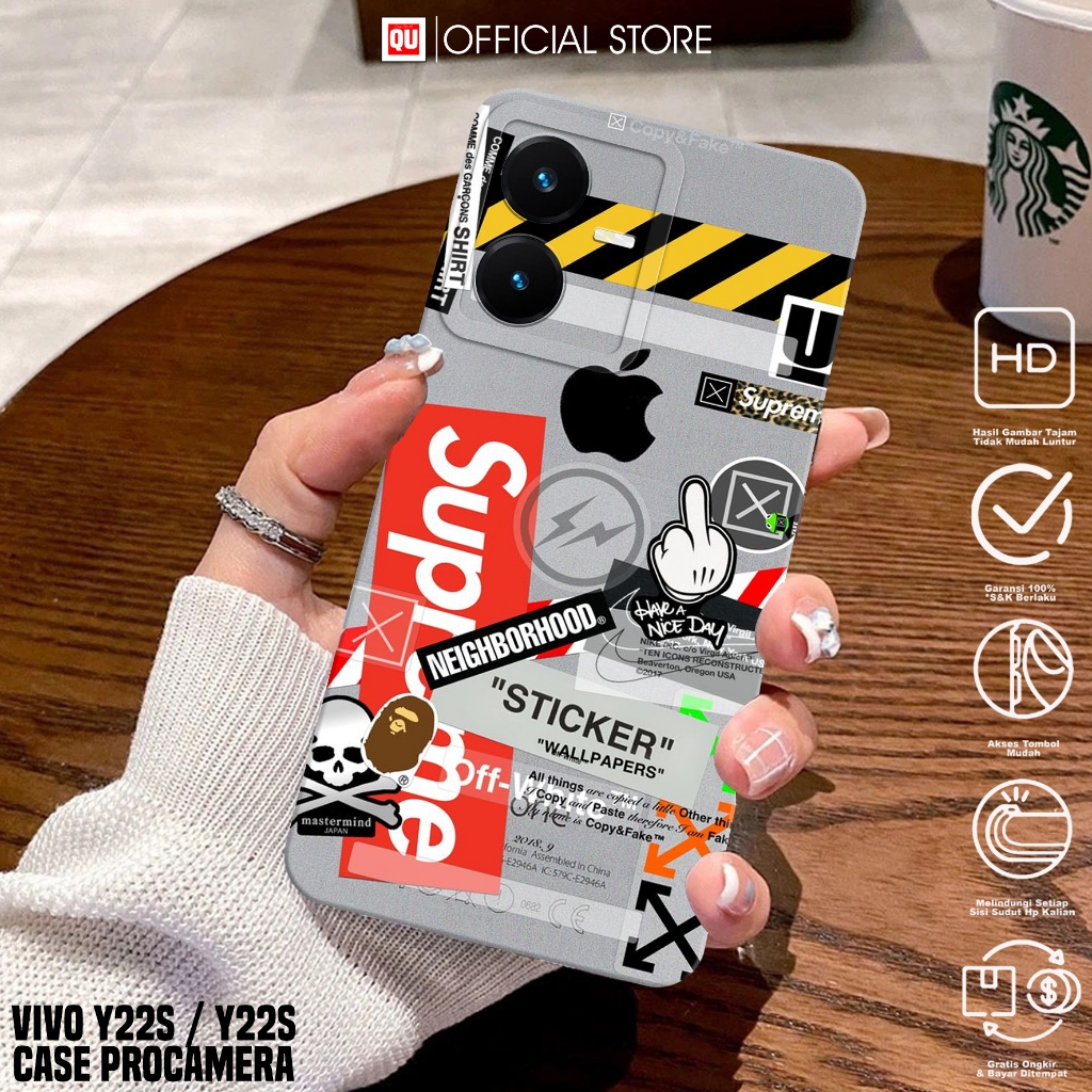 Case Vivo Y22/Vivo Y22S - Casing Vivo Y22/Vivo Y22S Motif BA - Softcase Hp Vivo Y22/Y22S - Silikon H