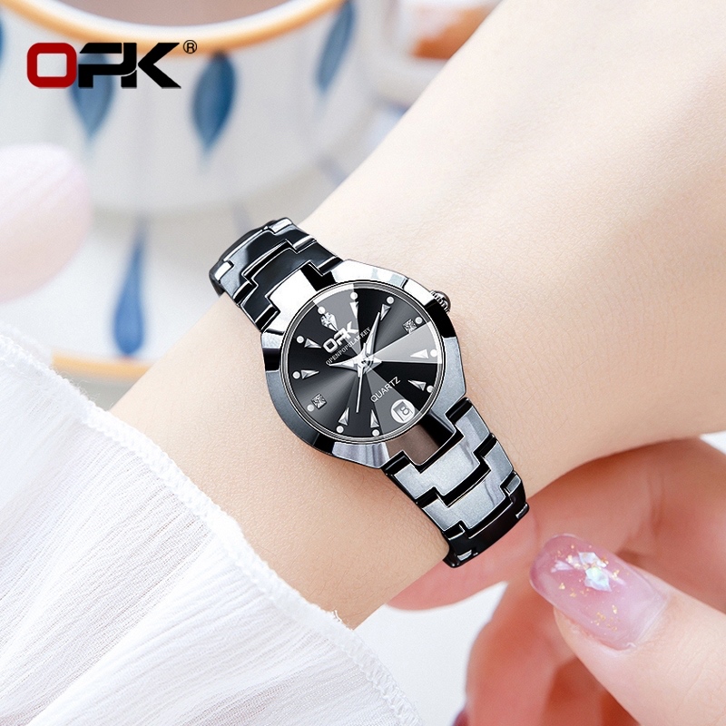 OPK Jam Tangan Wanita Kecil Tahan Air Original Cewek Mewah Analog Fashion Watch Elegan Simple