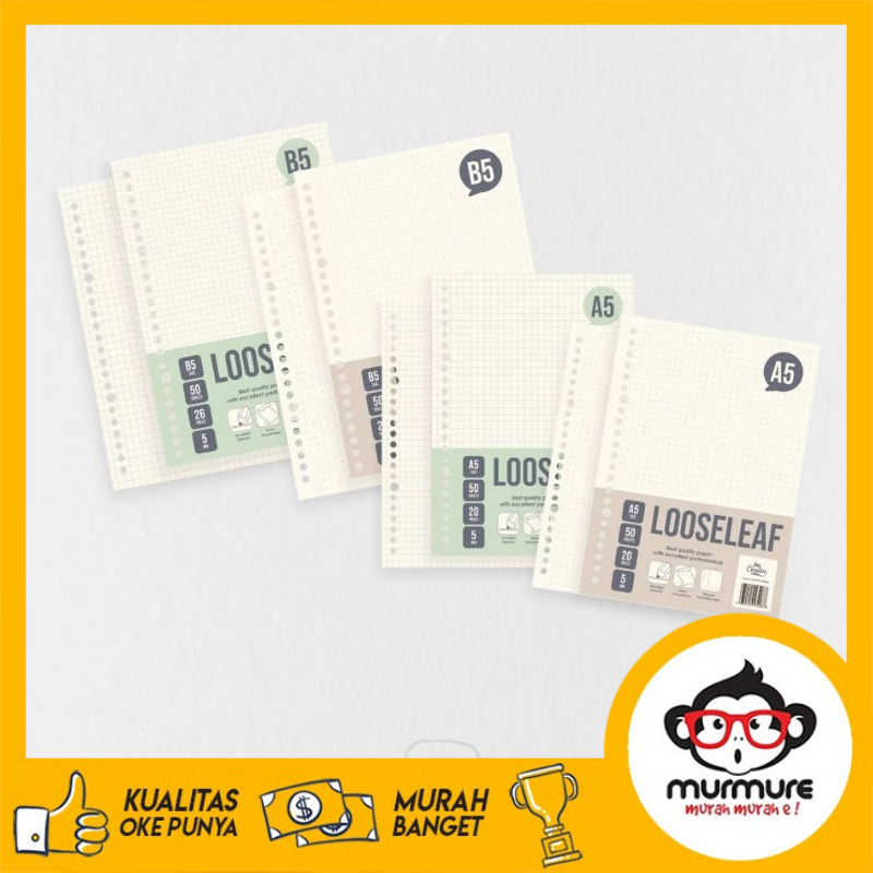 

MURMURE I KERTAS BINDER A5 B5 MURAH LOOSELEAF KOTAK INA CREATIVE