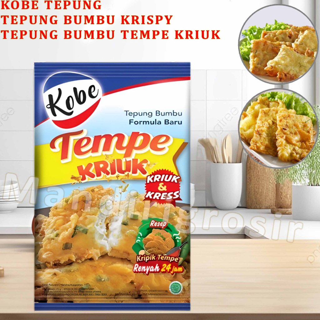 

Tepung Bumbu Krispy * Kobe * Tepung Bumbu Tempe Kriuk * 70gr