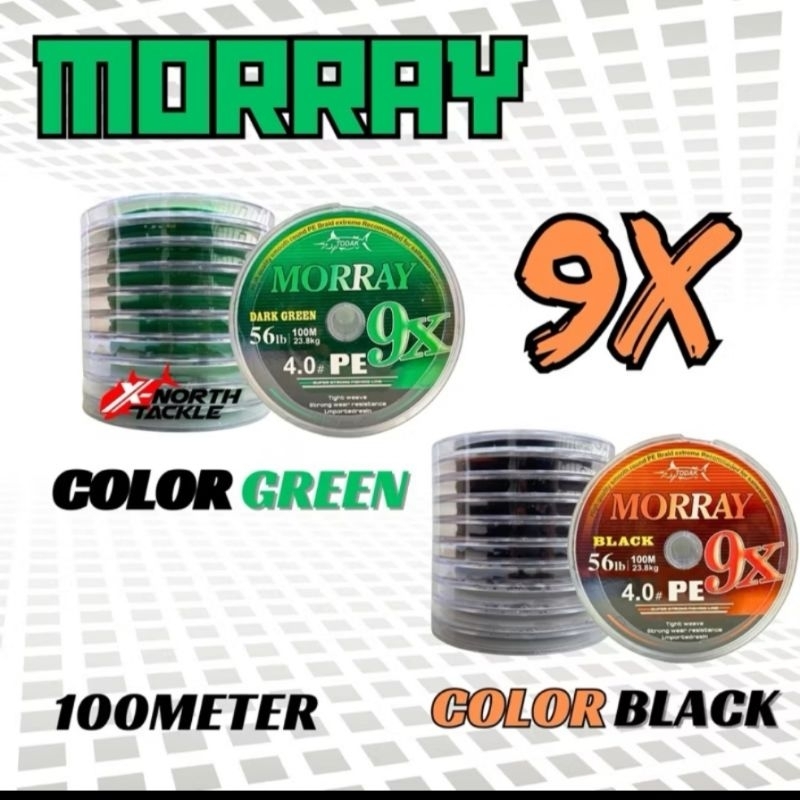 SENAR PE MORAY X9 100 M 2.0, 3.0, 4.0 / SENAR PE X9