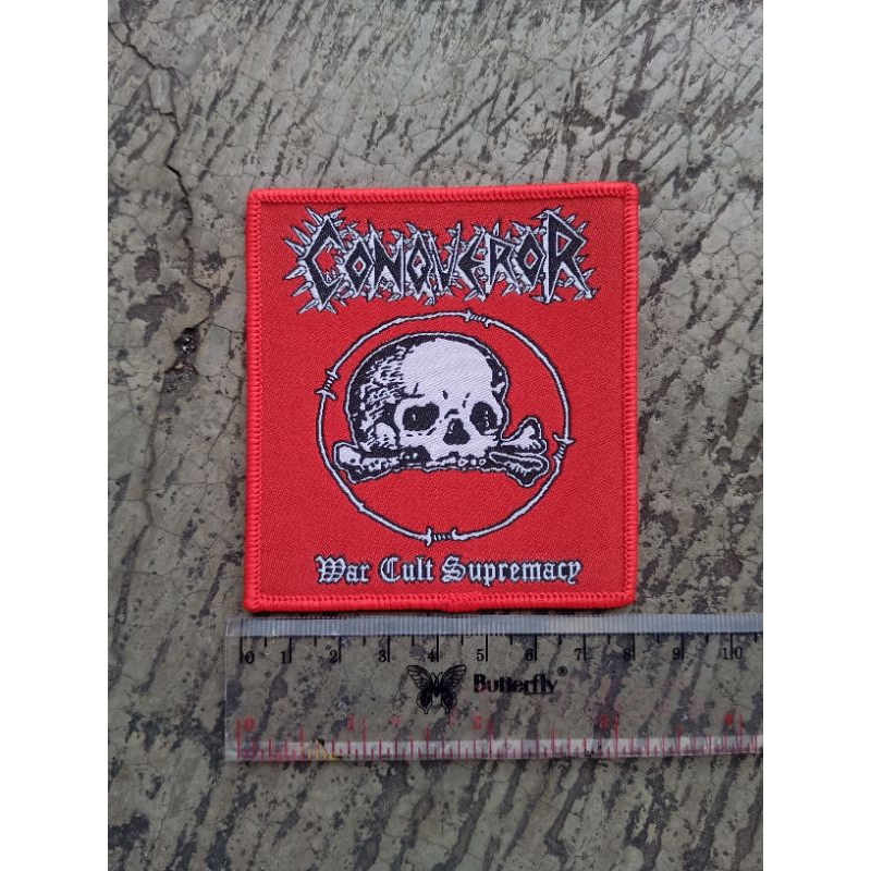 woven patch conqueror