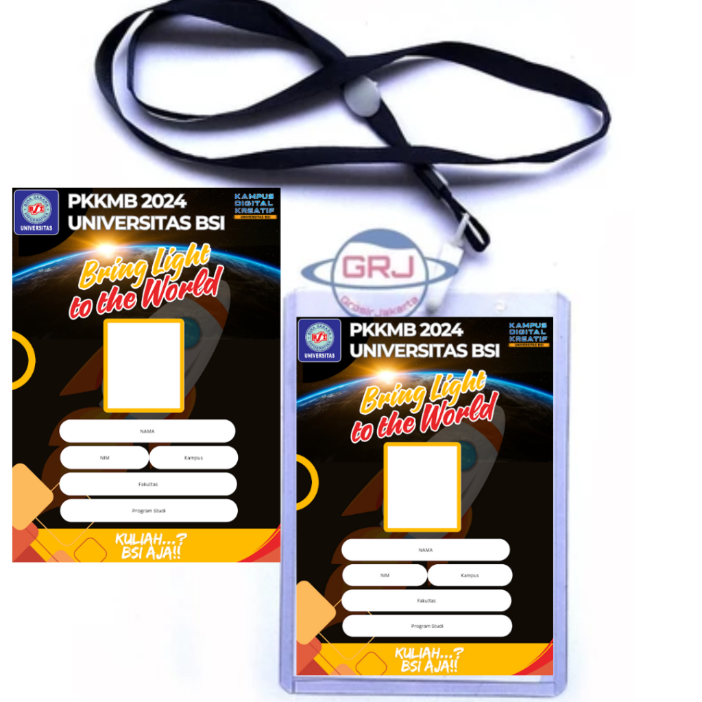 

ID CARD dan Tali lanyard Hitam BSI September 2024