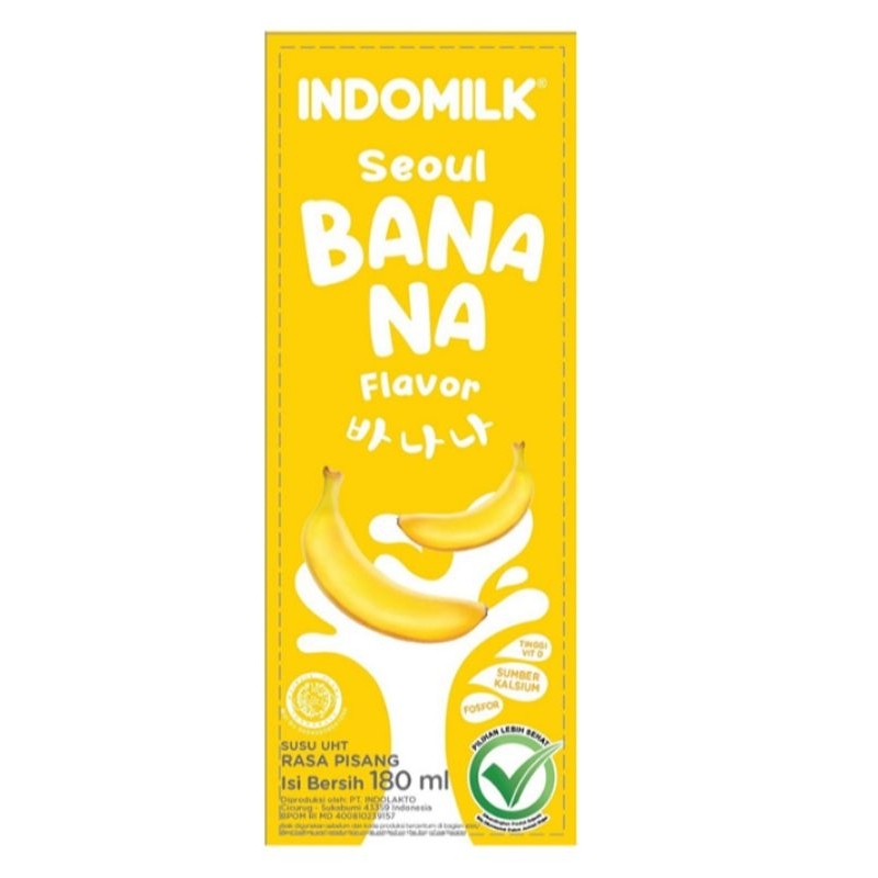 

INDOMILK Seoul Susu UHT Banana 180 ml