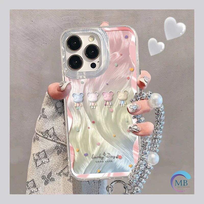 GL063 Gradient Feather Case Lucky Day With Charm Hardcase Casing Hp Compatible For SAMSUNG A03s A03 