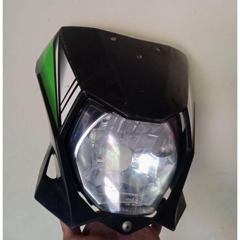 BATOK DEPAN SEAT HEADLAMP LAMPU DEPAN KAWASAKI KLX 150 BF ORIGINAL COPOTAN