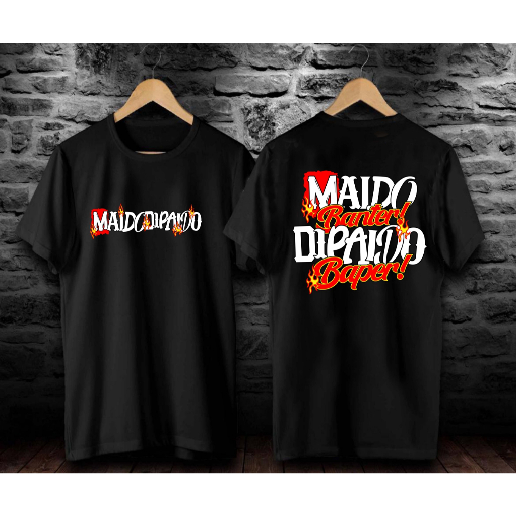MAIDO,PAKAIAN PRIA ATASAN T-SHIRT KAOS GAMBAR DAN KATA LUCU.