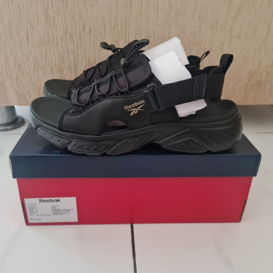 Sepatu Sandal REEBOK Hyperium Slide Black Original 100% BNIB