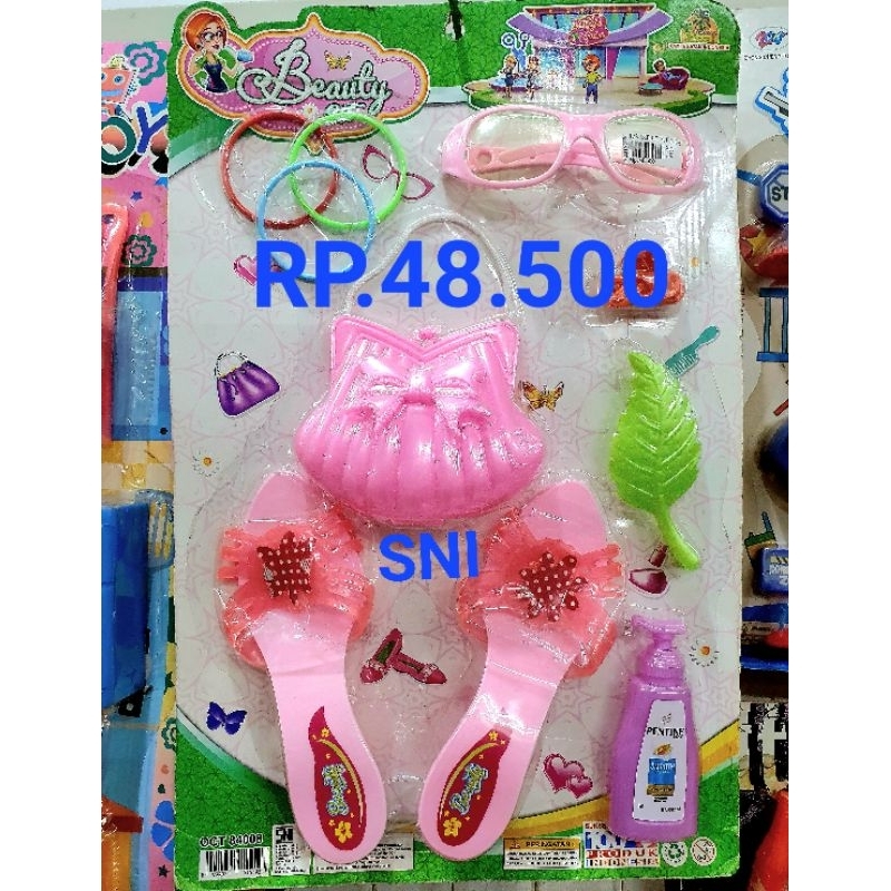 MAINAN BEAUTY SET/SANDAL/KACAMATA/GELANG/TAS