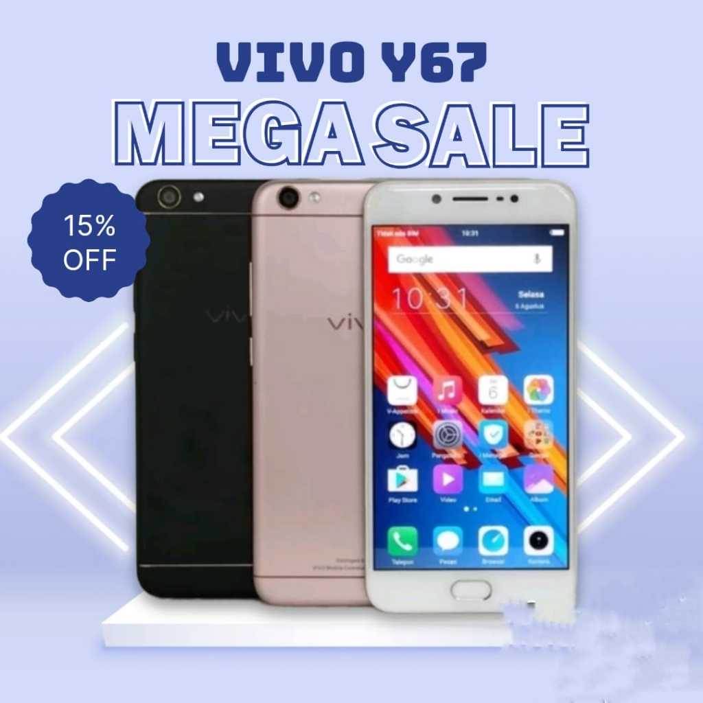 HOT PROMO VIVO Y67 RAM 6/128GB BARU GARANSI 1 TAHUN HP | HANDPHONE VIVO Y67 RAM 6/128GB