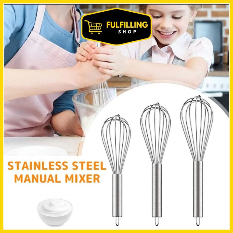 Whisk Stainless / Whisk Egg Beater / Kocok Telur Balon Stainless