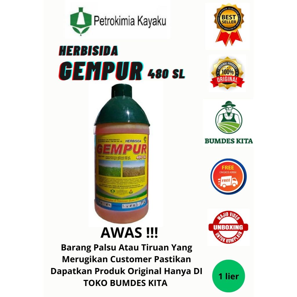 Obat Rumput Gempur 480SL Mati Akarnya
