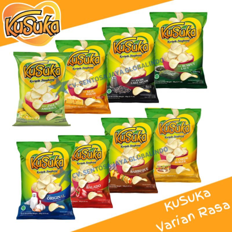 

KuSuKa Keripik Singkong Varian Rasa 180 gr