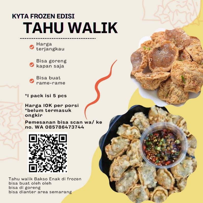 

Tahu Walik Khas Semarang