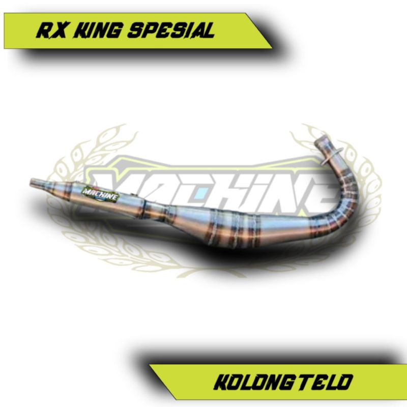 KNALPOT KOLONG TELO RX KING SPESIAL PLAT KARAT ORIGINAL MACHINE BUKAN ABRT