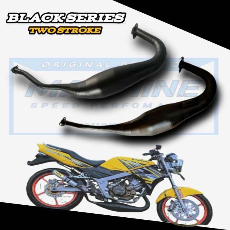 CHAMBER PERUT GEMBUNG KNALPOT NINJA R SS RR STANDAR COBRA HITAM ORIGINAL MACHINE BUKAN CMS