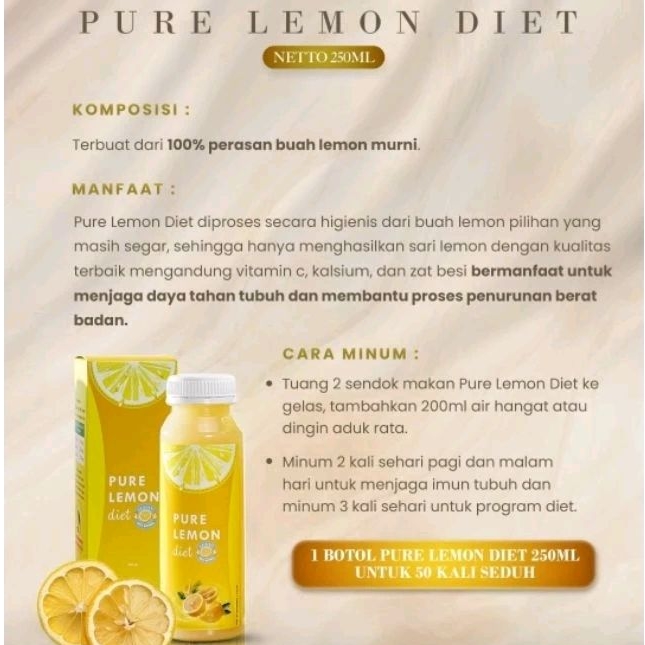 

Pure Lemon Diet By Herbamour 100% Lemon Murni