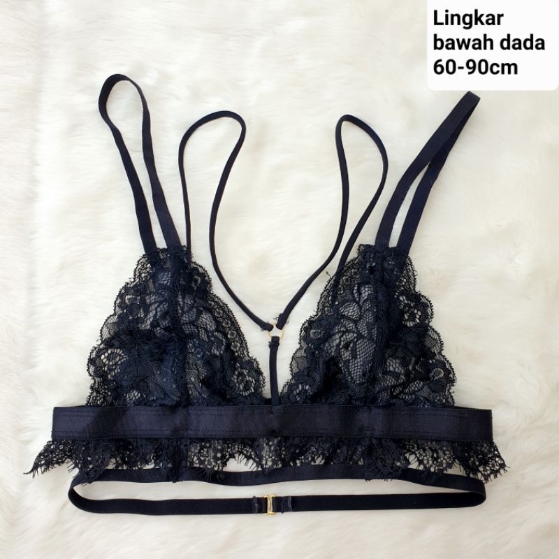 Nipplets Black Sexy Lingerie Bra Lace Cute Pretty