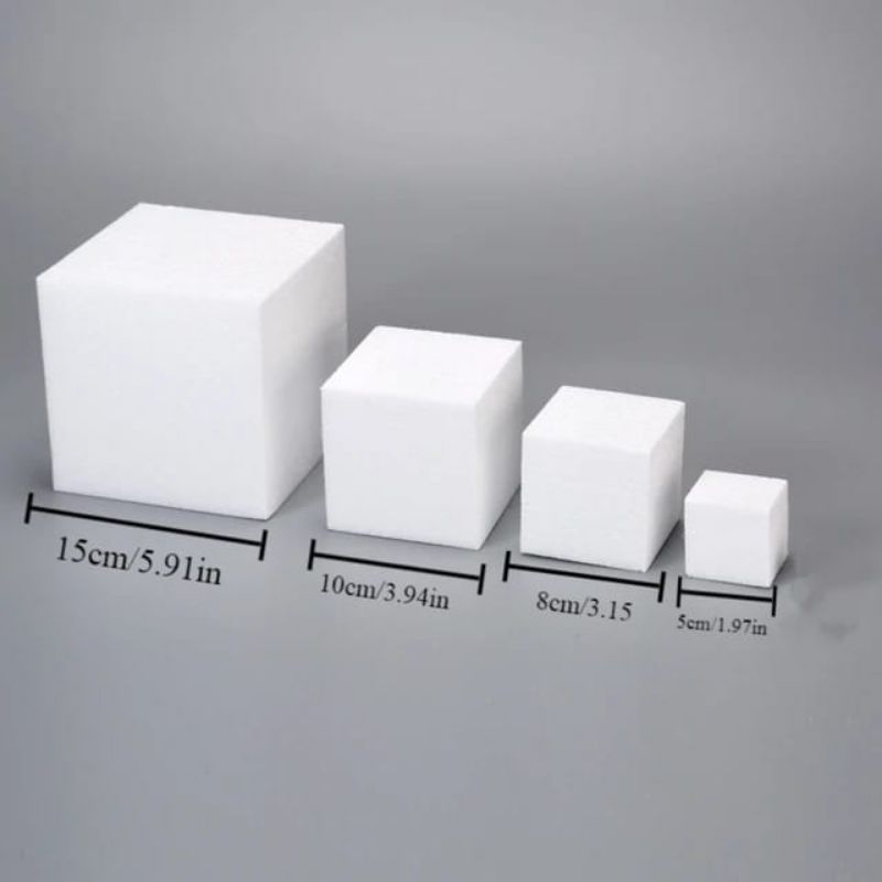 

Kubus balok styrofoam ukuran 8x8cm, 10x10cm, 12x12cm, 15x15cm, 20x20cm