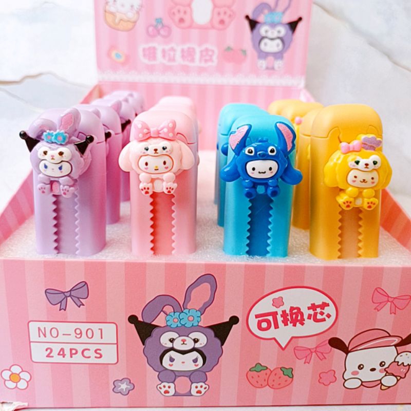 

PENGHAPUS CUTTER PENGHAPUS MEKANIK HAPUSAN PENSIL BERSIH KARAKTER SANRIO LABUBU