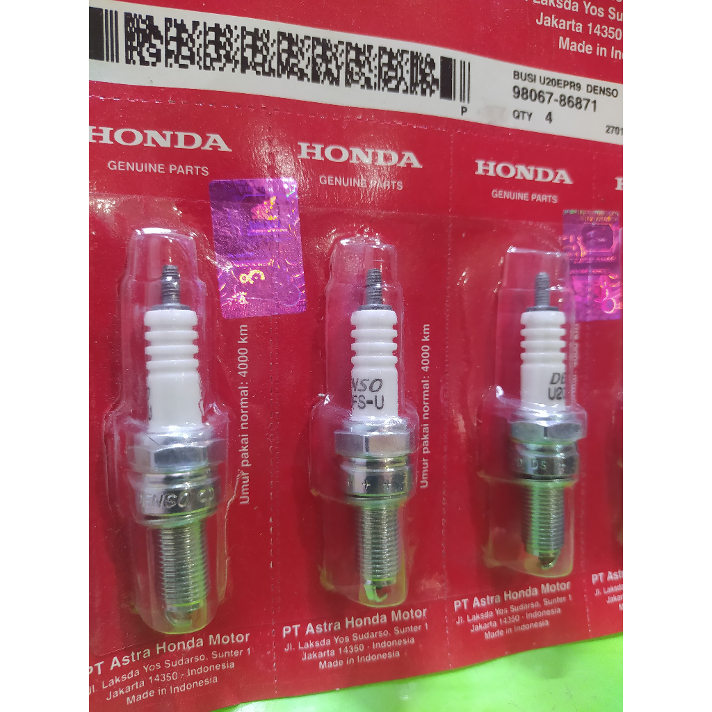 BUSI HONDA DENSO ALL MOTOR BEAT SCOOPY FI SUPRA X 125 KARISMA VARIO 125 ORIGINAL BUSI HONDA