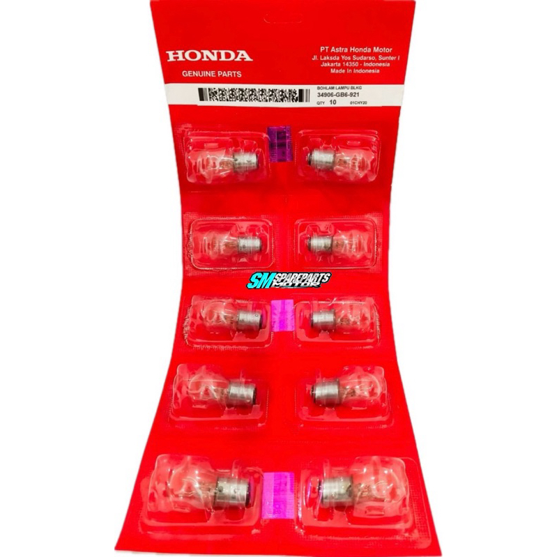 10 PCS Bohlam Stop / Lampu belakang Grand / Supra X 125 / Beat / Genio / Scoopy / Spacy / Verza 150 