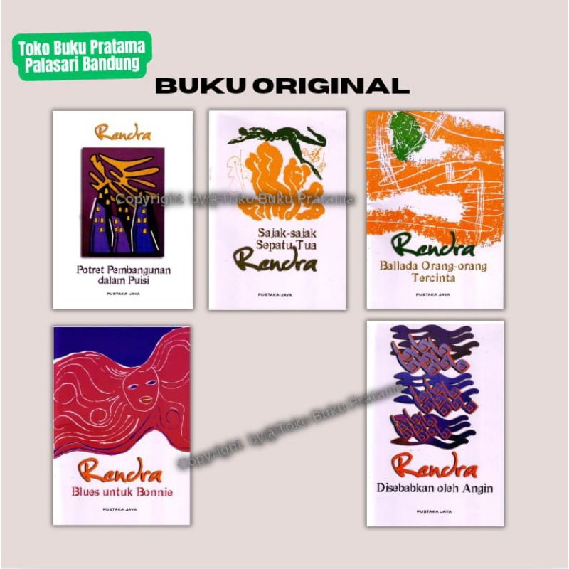 Buku Seri Sajak/Puisi WS.Rendra - ORI