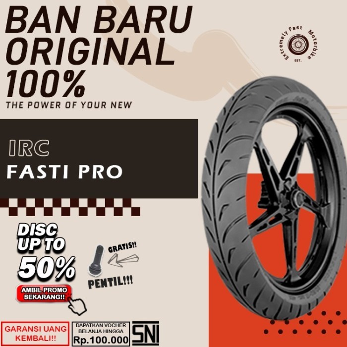 Ban Motor Matic Tubeless IRC Fasti Pro Ring 14 Ban Motor Beat Vario Scoopy Tubless  Sepasang Ring 14