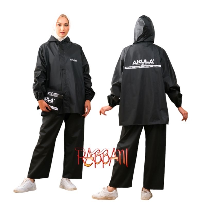 JAS HUJAN, RAINCOAT Pria Wanita ANTI REMBES By AKULA Best Quality Mocca
