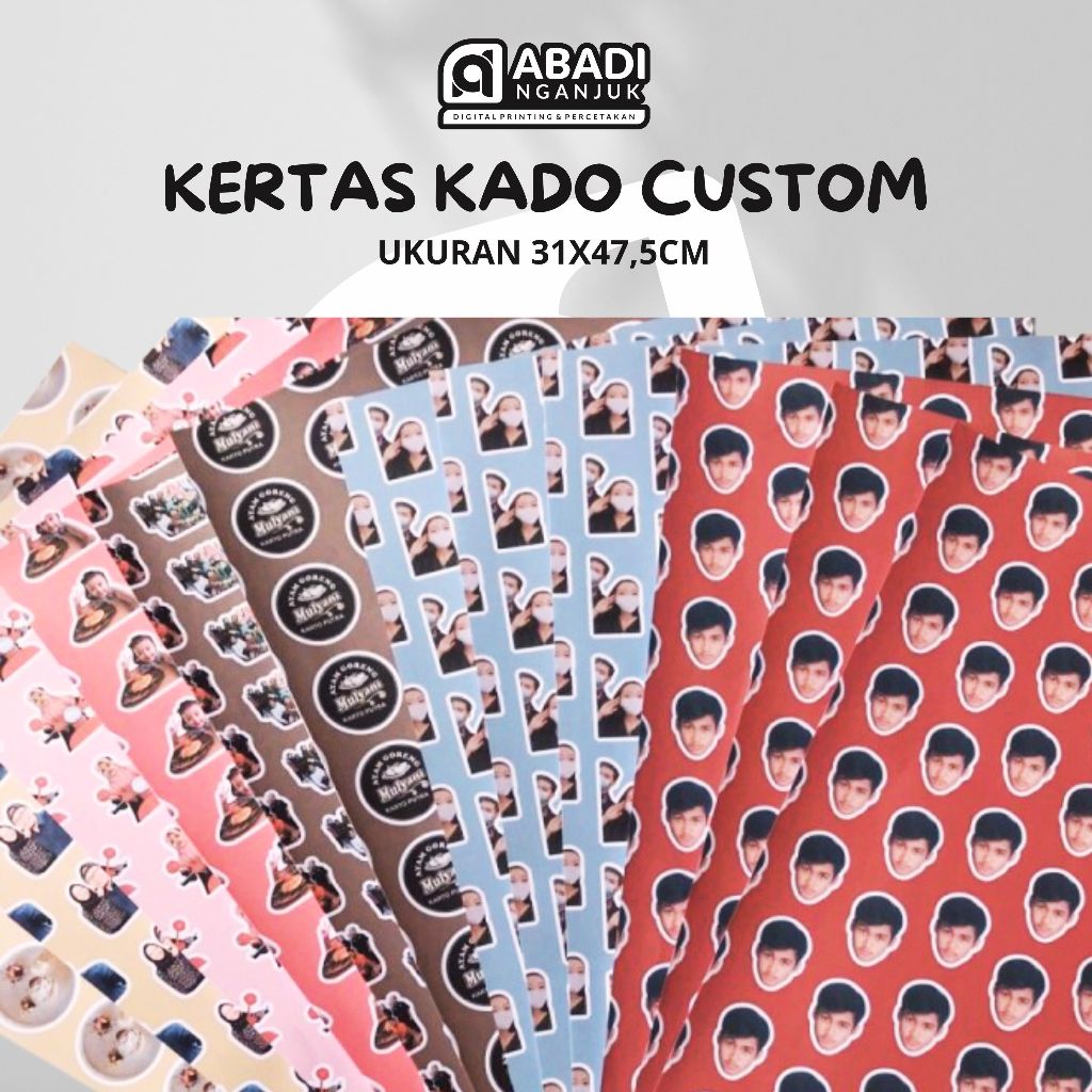 

Kertas Kado Custom Muka | Kertas Kado Muka Wajah | Kertas Kado Viral | Kertas Kado Bijian