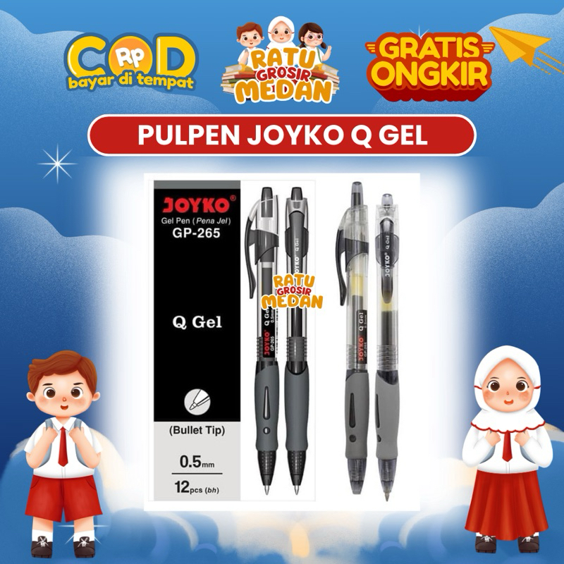 

Pulpen Q-Gel Joyko 12 pcs / kotak
