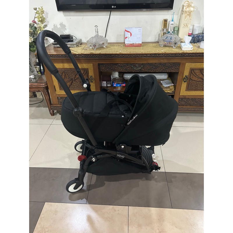 preloved stroller babyzen yoyo connect (tambahan stroller untuk adik/kaka) rangka hitam