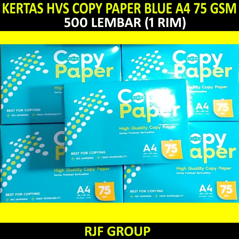 

KERTAS HVS COPY PAPER BLUE FC 75 A4 500 LEMBAR