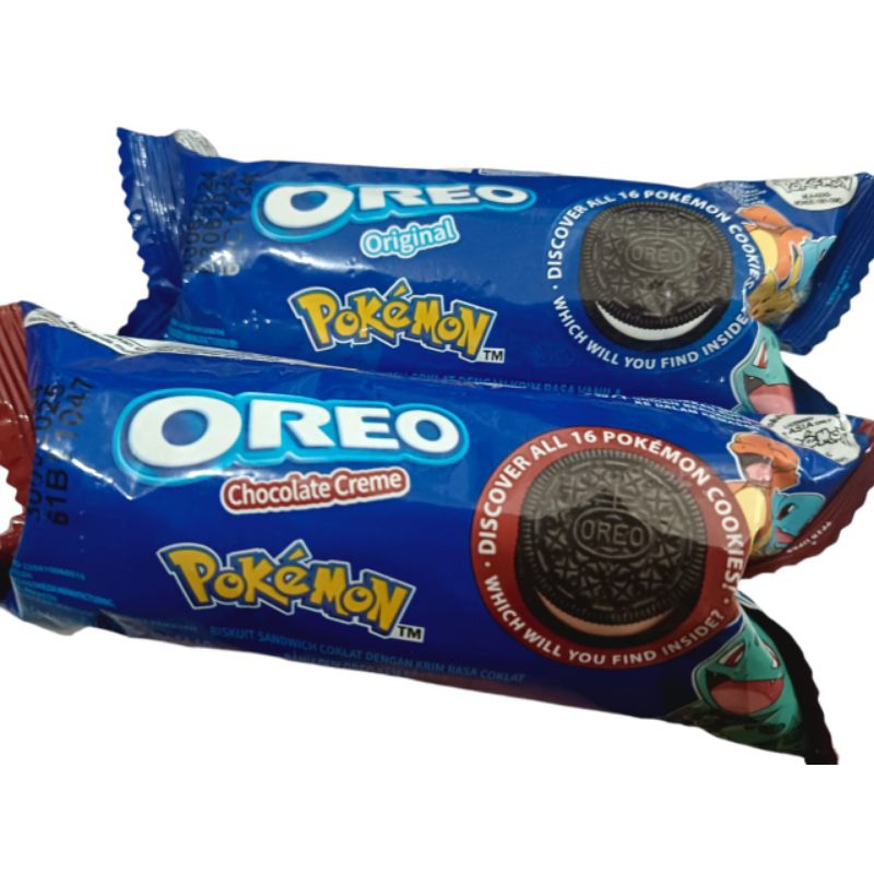 

Oreo pokemonVarian rasa original dan chocolate cream 64,4g