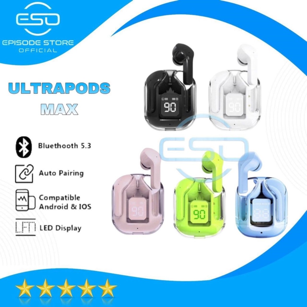 Tws ultrapods max A31 headset bluetooth wireless new